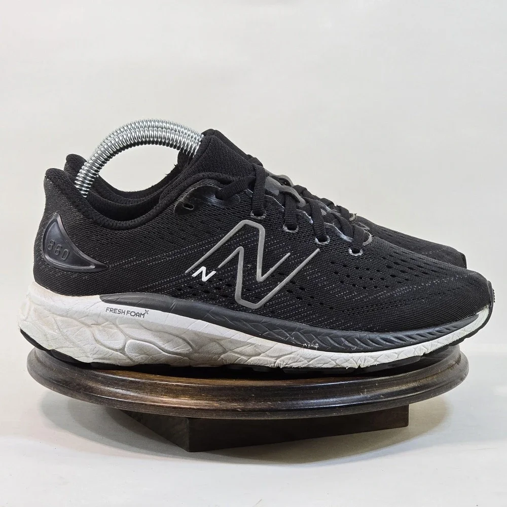 New Balance 860 Shoes Mens Size 5.5 Black‎ Gray Fresh Foam Running GP860K13